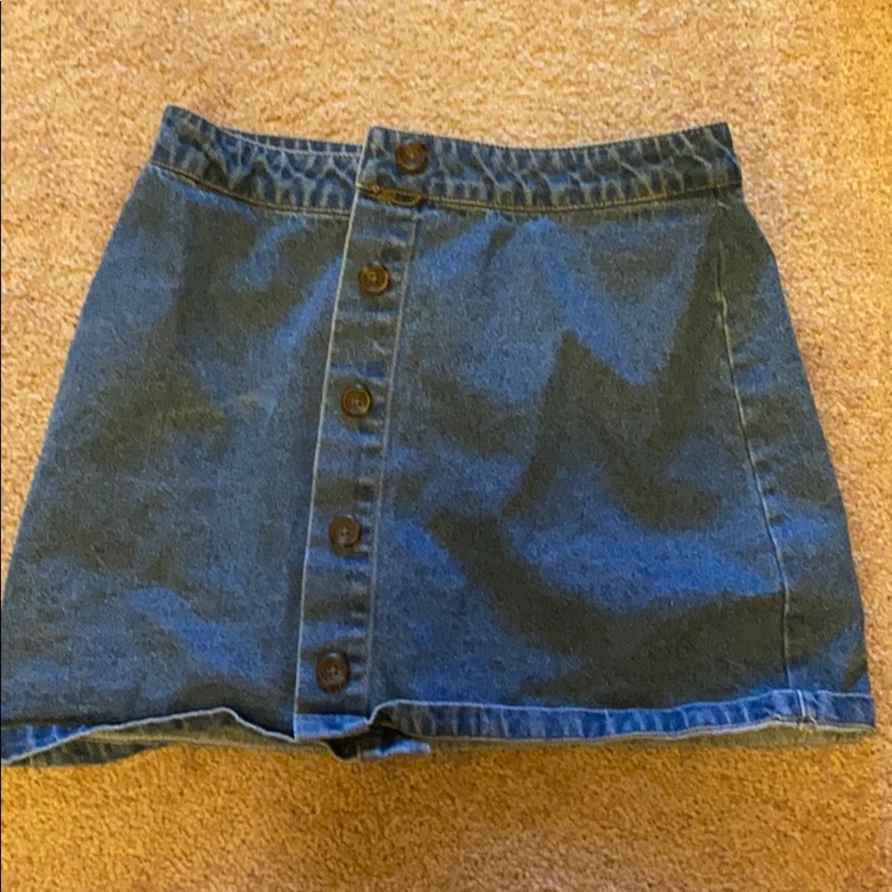 Mini jean skirt